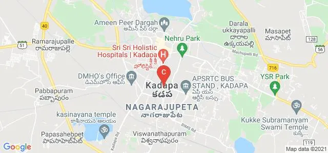 ANMKT Institute of Technology and Management, Cuddapah Map