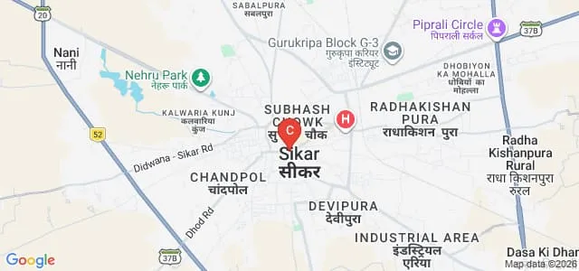 Marudhara Shikshak Prakshishan Mahavidhyalay, Laxmangarh Map
