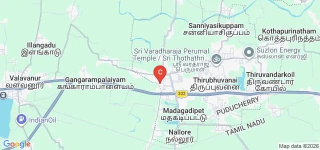 Sri Manakula Vinayagar Medical College and Hospital, Puducherry Map