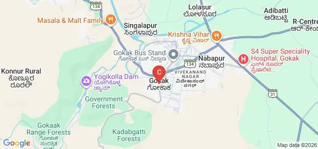 Gokak Education Society's College of Education, Gokak Map