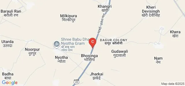 Choudhary Goli Singh Mahavidyalaya, Nadbai Map