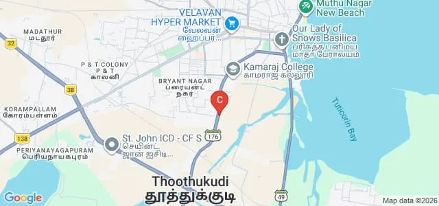 Annammal College of Education for Women, Thoothukudi Map