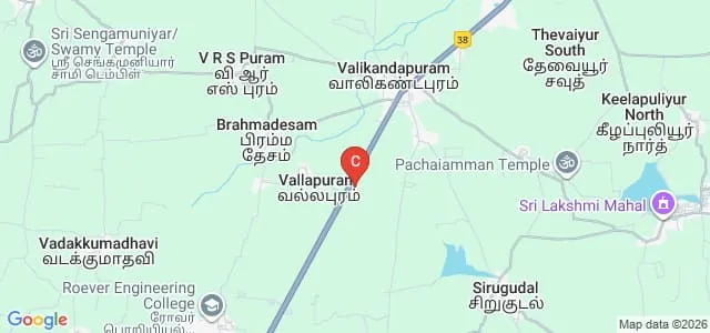 Thanthai Roever Institute of Agriculture and Rural Development, Perambalur Map