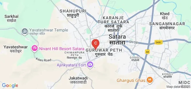 Maharshi Karve Stree Shikshan Samstha College of Computer Application for Women, Satara Map