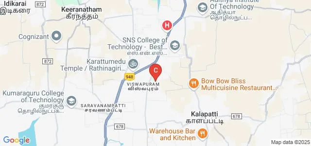 PPG Institute of Technology, Coimbatore Map