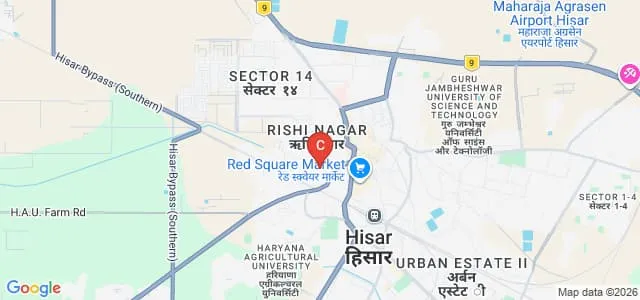 Dayanand College, Hisar Map