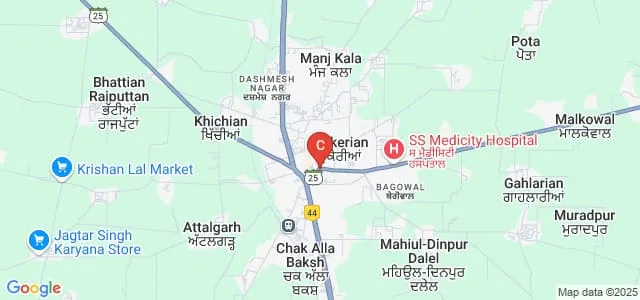 Brahm Kamal College of Management and Technology, Mukerian Map
