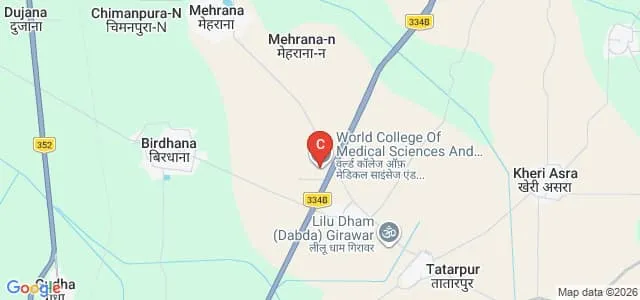 World College of Medical Sciences and Research, Jhajjar Map