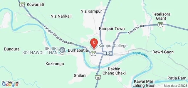 Kampur College, Nagaon Map