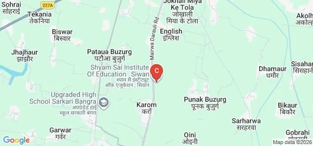 Shyam Sai Institute of Education, Siwan Map