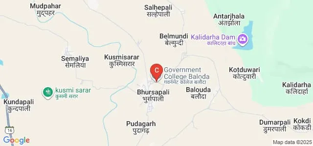 Dr Bhimrao Ambedkar Government College, Baloda, Mahasamund Map