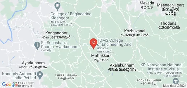 TOMS Arts and Science College, Mattakkara Map