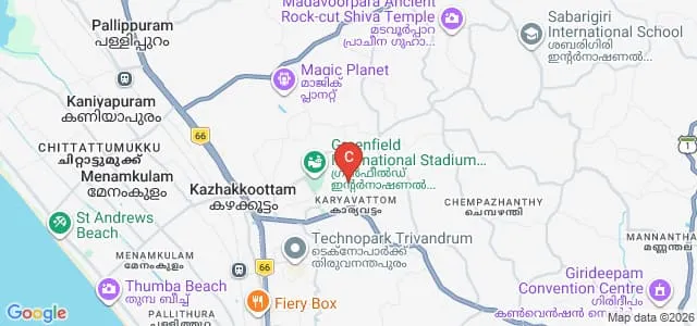 Government College, Kariavattom Map