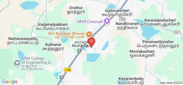 College of Occupational Therapy, SRM Institute of Science and Technology, Kattankulathur Map