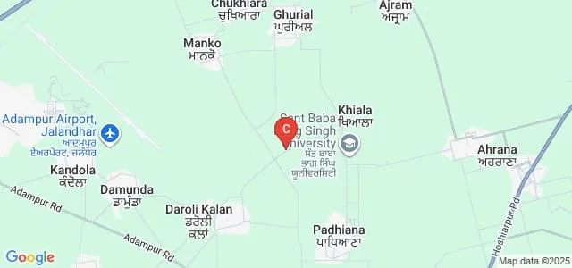 Sant Baba Bhag Singh Institute of Nursing, Jalandhar Map