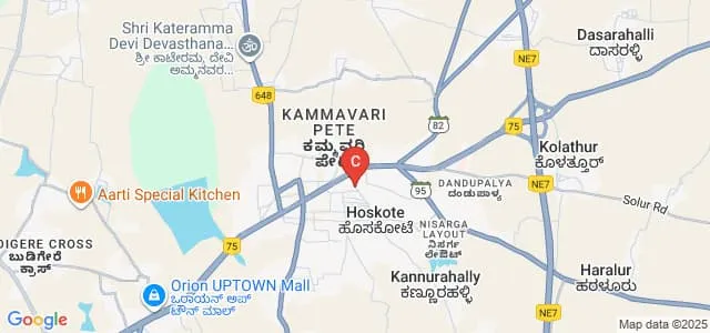 Shri Maruthi College of Nursing, Hoskote Map