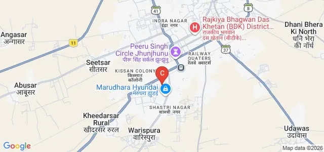Indian Girls College of Education, Jhunjhunu Map