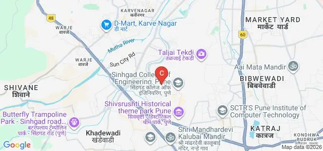 Sinhgad College of Pharmacy, Pune Map