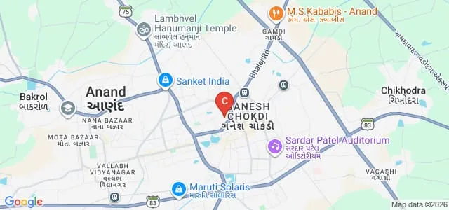CP Patel and FH Shah Commerce College, Anand Map