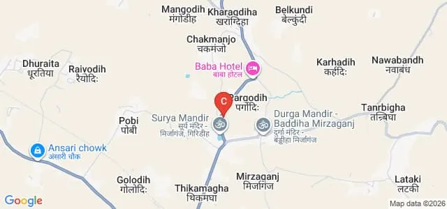 Langta Baba College, Giridih Map