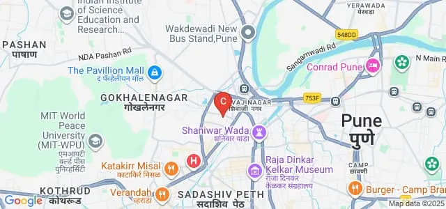PE Society's Modern College of Engineering, Pune Map