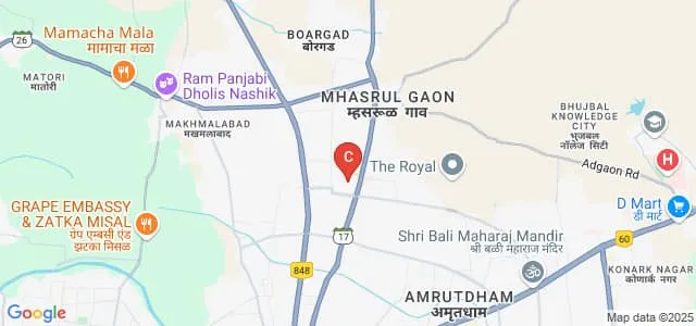 Pune Vidyarthi Griha's Shriram Sadashiv Dhamankar College of Commerce, Science and Arts, Nashik Map