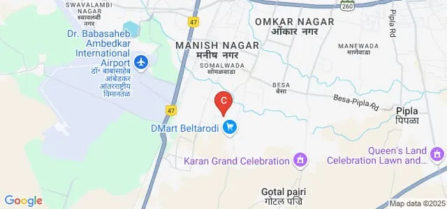 Real Institute of Management and Research, Nagpur Map