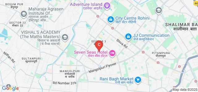 JaganNath Institute of Management Sciences, Rohini Map