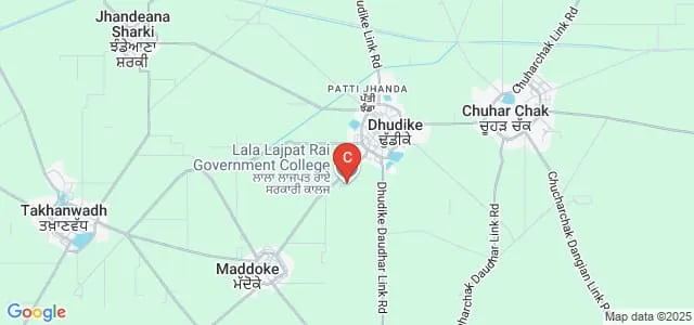 Lala Lajpat Rai Government College, Dhudike Map
