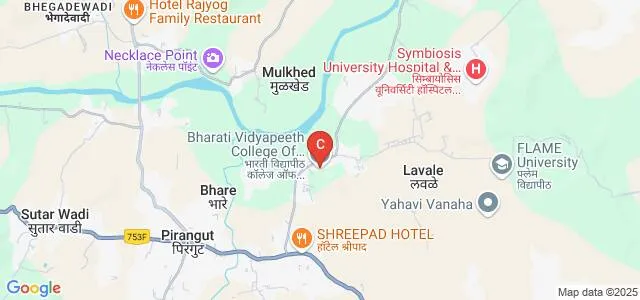 Bharati Vidyapeeth's College of Engineering, Lavale Map