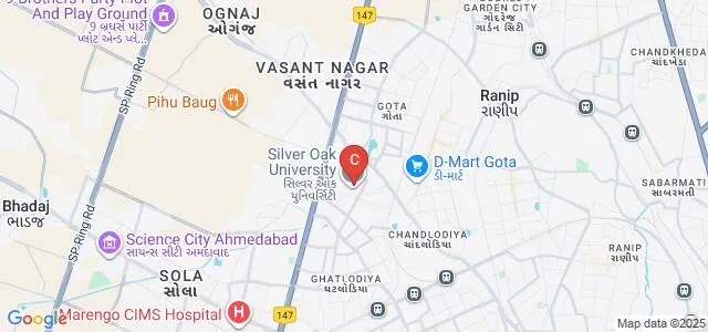 Silver Oak Institute of Business Management, Ahmedabad Map