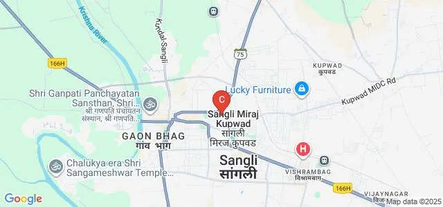 Latthe Education Society's Ganpatrao Arwade College of Commerce, Sangli Map