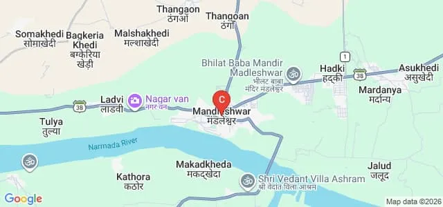 Charak Institute of Education, Mandleshwar Map