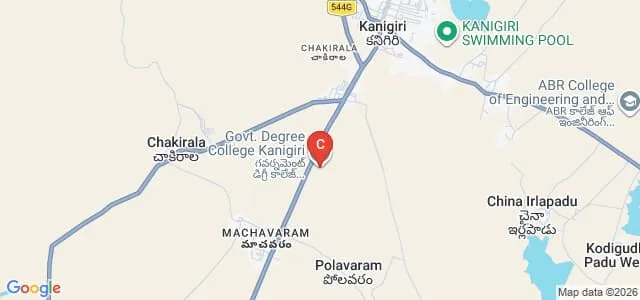 Government Degree College, Kanigiri Map