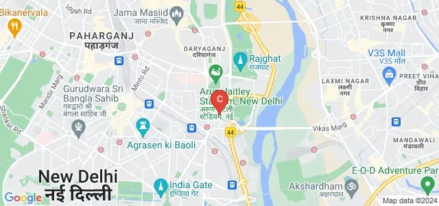 Express Institute of Media Studies, New Delhi Map