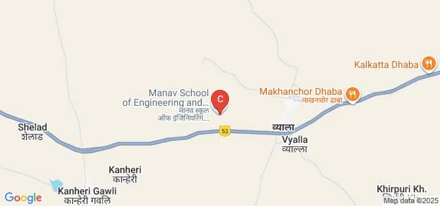 Manav School of Polytechnic, Akola Map