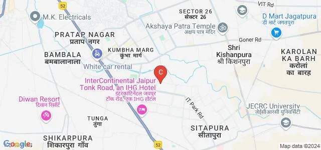 Baldev Ram Mirdha Institute of Technology East Campus, Sitapura Map