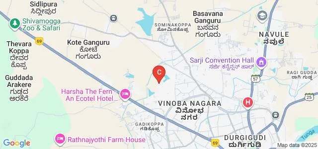 Edurite College of Management Studies, Shivamogga Map