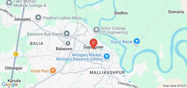 Orissa Academy of Social Sciences and Integrated Studies, Balasore Map