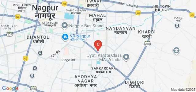 Sevadal Mahila Mahavidyalaya, Nagpur Map