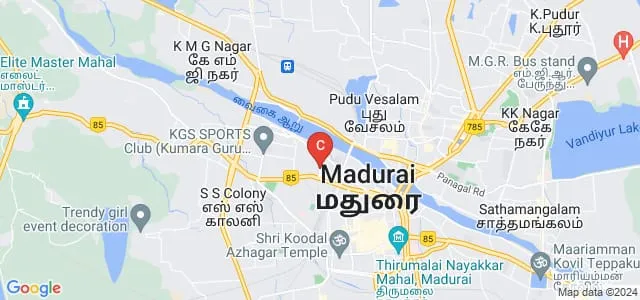 Boston College, Madurai Map