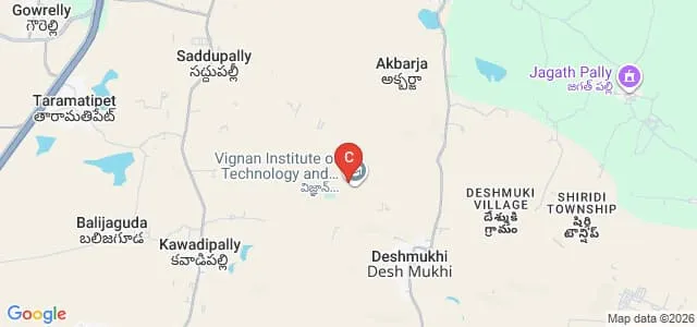 Vignan Institute of Pharmaceutical Sciences, Deshmukhi Map