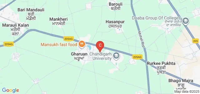 University School of Business, Chandigarh University, Chandigarh Map