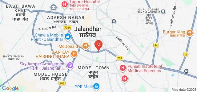 Apeejay College of Fine Arts, Jalandhar Map