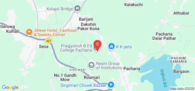 Pragjyotish B Ed College, Pacharia Map
