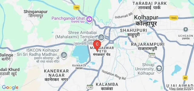 Shri Prince Shivaji Maratha Boarding House's College of Architecture, Kolhapur Map
