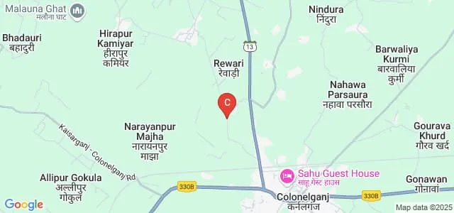 Baikunth Nath Mahavidyalaya, Gonda Map