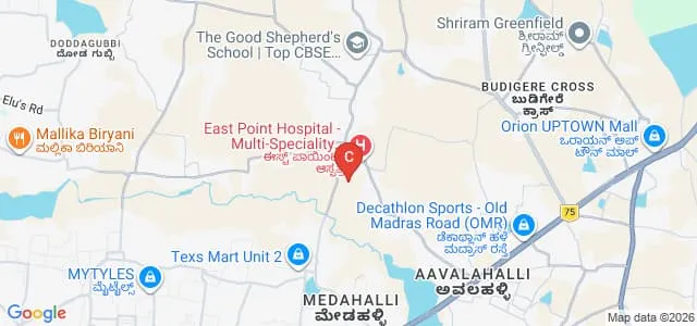 East Point College of Nursing, Bengaluru Map