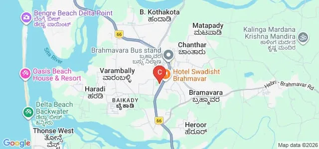 Saint Mary's Syrian College, Udupi Map