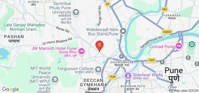 Department of Management Sciences, Savitribai Phule Pune University, Pune Map